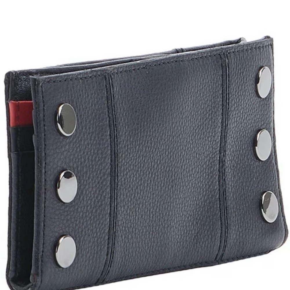 Hammitt Black Wallet with Silver Accents